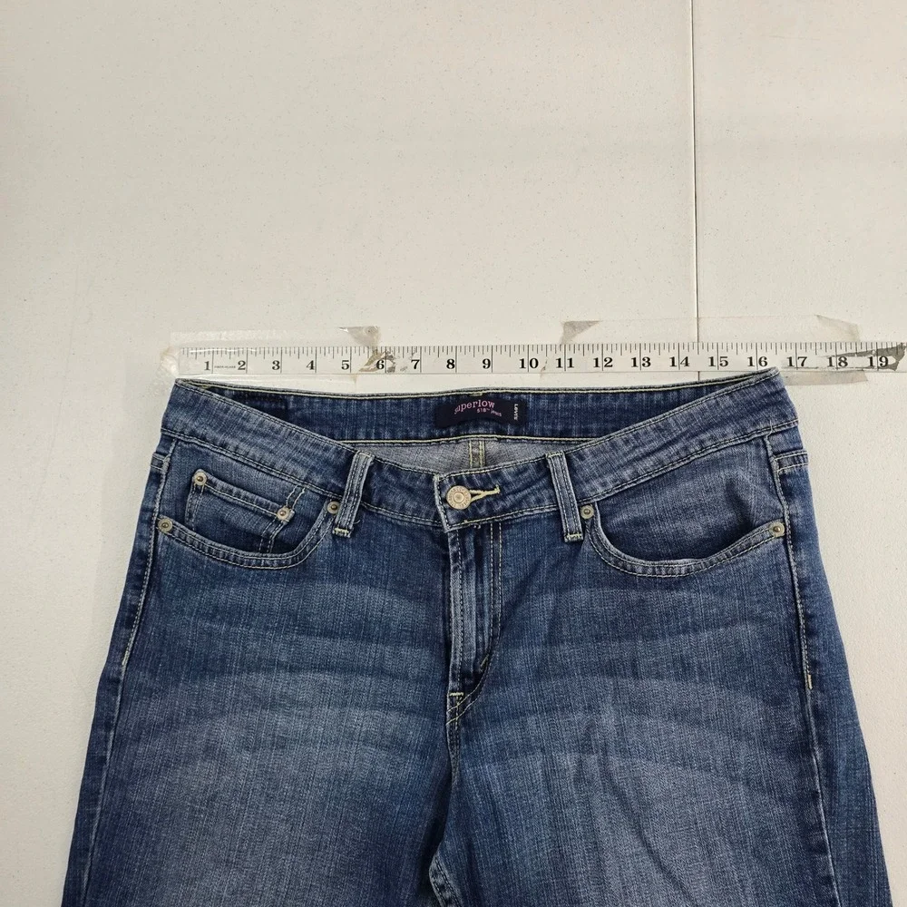 Levis‎ Superlow 518 Jeans Women's Denim Bootcut Blue Stretch Casual